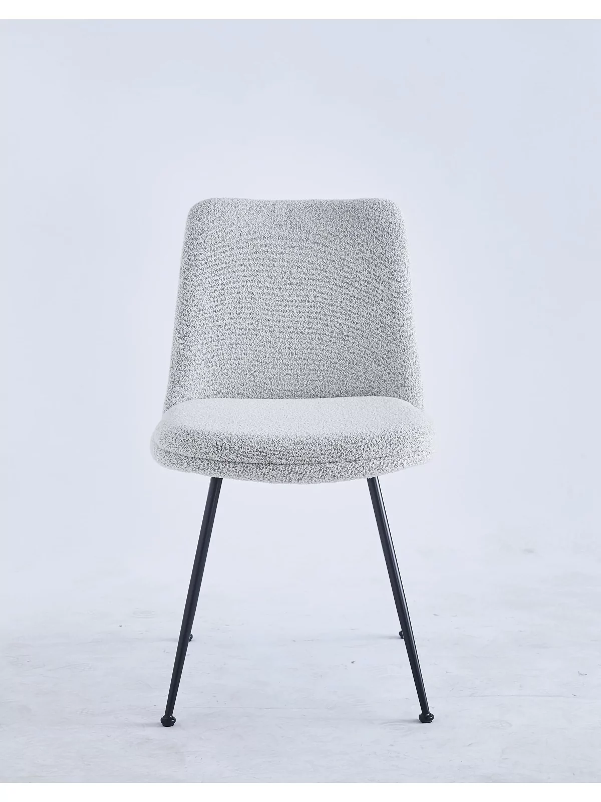 Chaise de Salle à Manger Moderne | Chaise Bouclée Minimaliste en Cr...