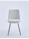 Chaise de Salle à Manger Moderne | Chaise Bouclée Minimaliste en Cr...