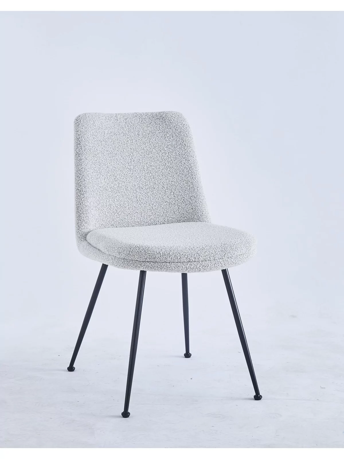 Chaise de Salle à Manger Moderne | Chaise Bouclée Minimaliste en Cr...