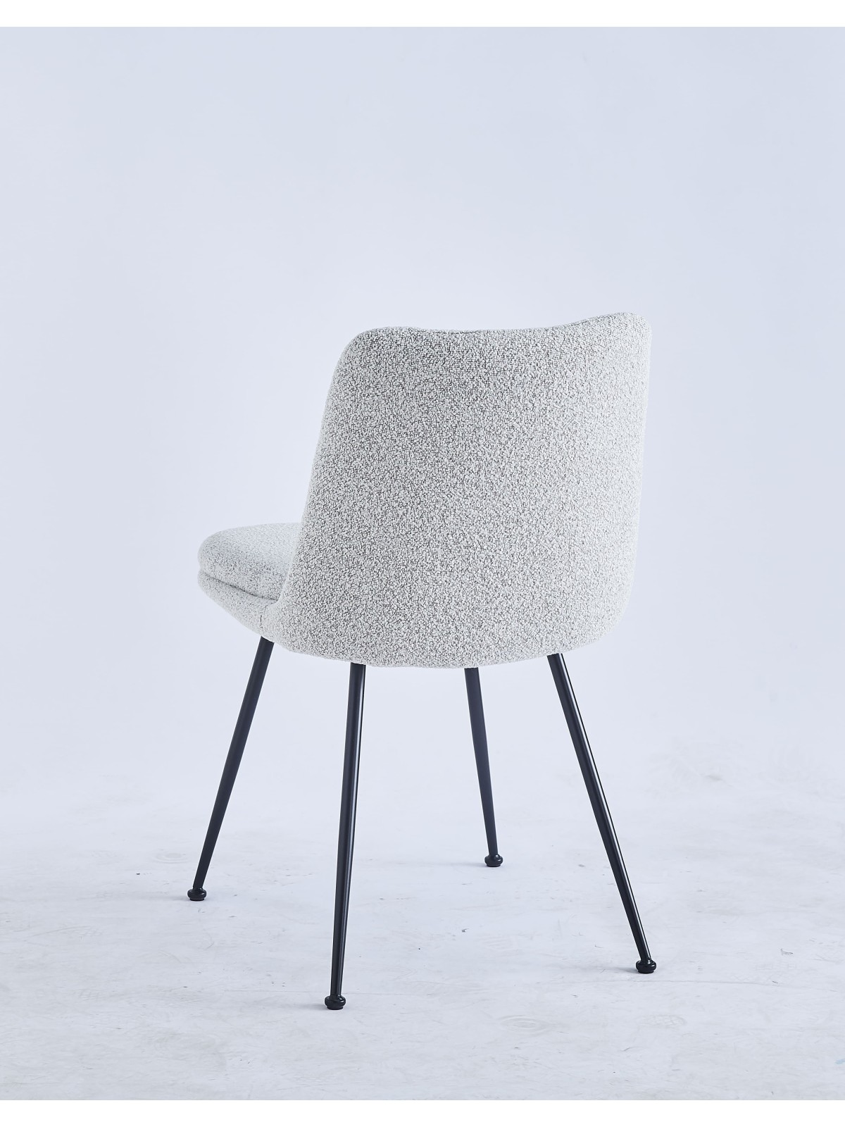 Chaise de Salle à Manger Moderne | Chaise Bouclée Minimaliste en Cr...