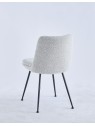 Chaise de Salle à Manger Moderne | Chaise Bouclée Minimaliste en Cr...