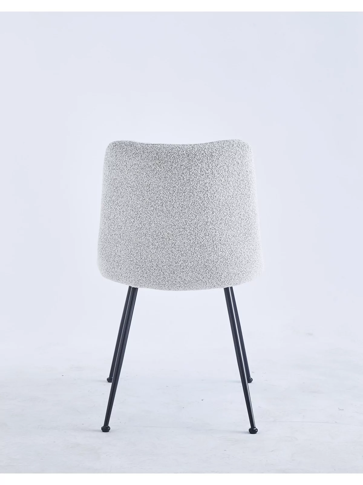 Chaise de Salle à Manger Moderne | Chaise Bouclée Minimaliste en Cr...