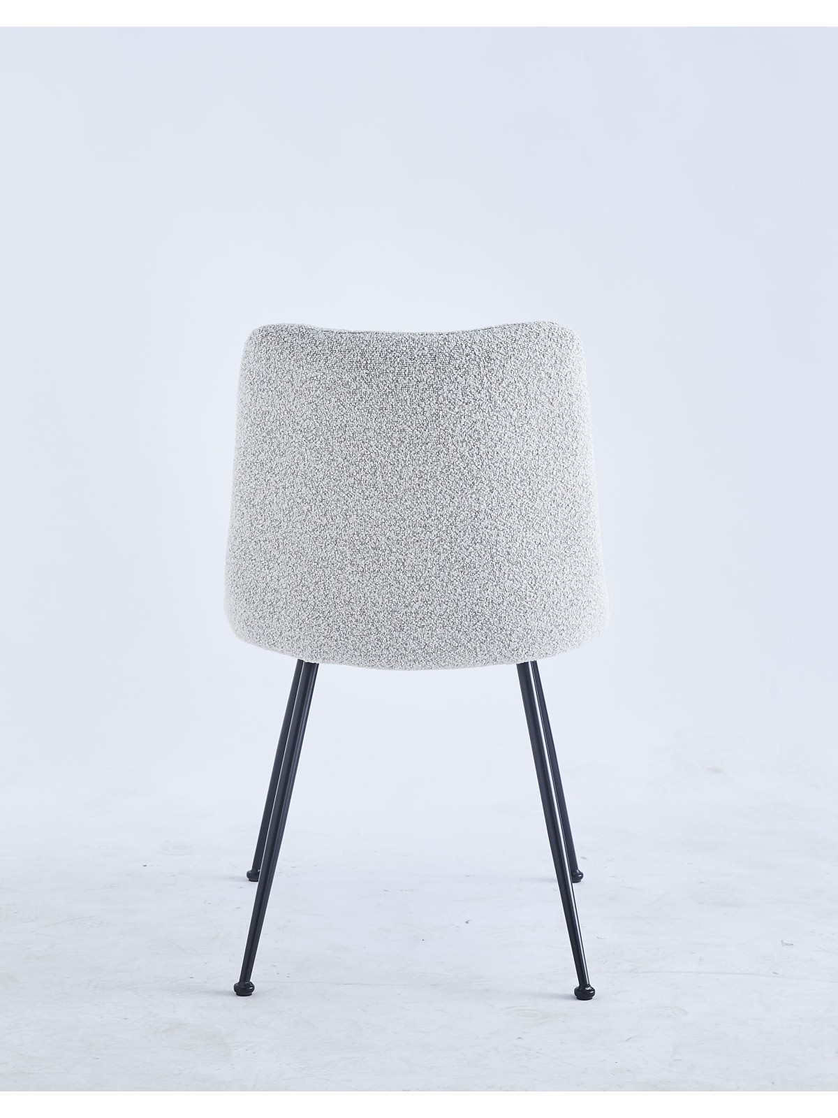 Chaise de Salle à Manger Moderne | Chaise Bouclée Minimaliste en Cr...