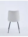 Chaise de Salle à Manger Moderne | Chaise Bouclée Minimaliste en Cr...