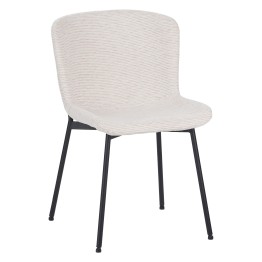 Lot de 4 RIYA Chaise Contemporaine avec Revêtement en Tissu Bouclé ...