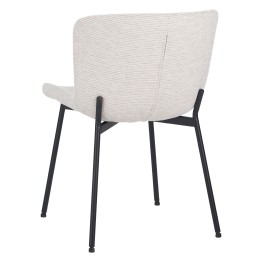 Lot de 4 RIYA Chaise Contemporaine avec Revêtement en Tissu Bouclé ...