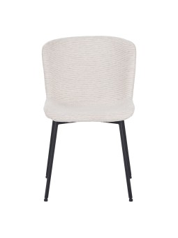 Lot de 4 RIYA Chaise Contemporaine avec Revêtement en Tissu Bouclé ...