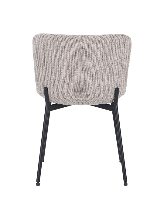Lot de 4 RIYA Chaise Contemporaine avec Revêtement en Tissu Bouclé ...
