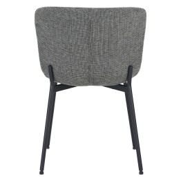 Lot de 4 RIYA Chaise Contemporaine avec Revêtement en Tissu Bouclé ...