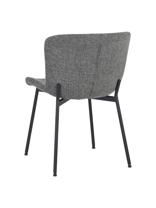 Set of 4 RIYA Modern Upholstered Dining Chair with Fabric Cover