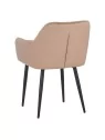 Lot de 4 MARIO Fauteuil en Velours Capitonné au Style Contemporain ...