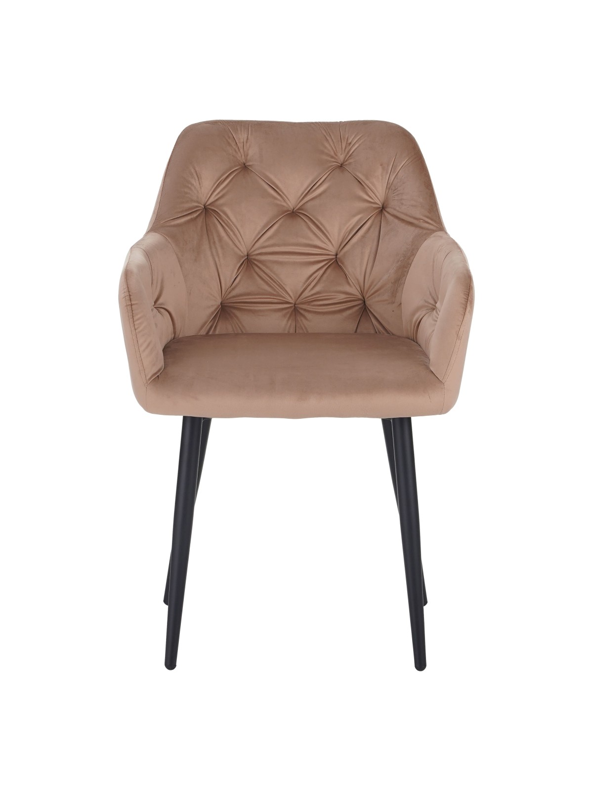 Lot de 4 MARIO Fauteuil en Velours Capitonné au Style Contemporain ...