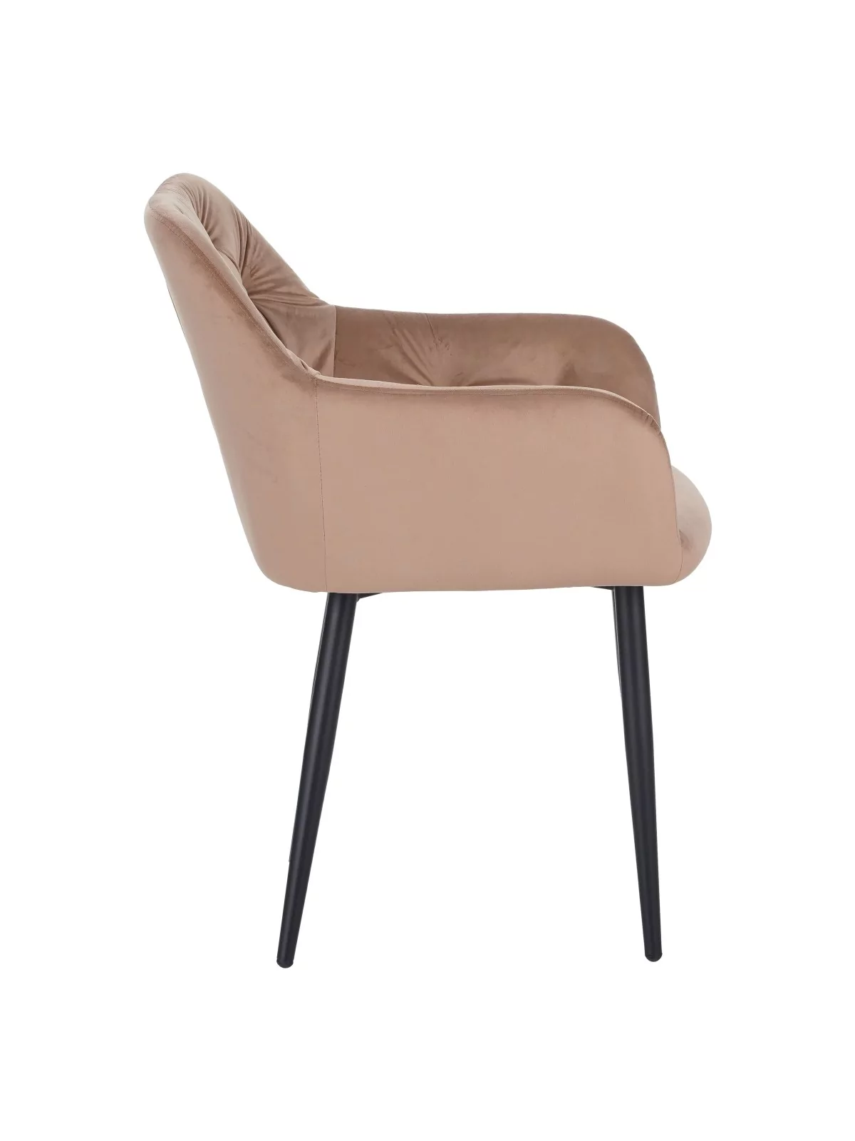 Lot de 4 MARIO Fauteuil en Velours Capitonné au Style Contemporain ...