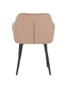 Lot de 4 MARIO Fauteuil en Velours Capitonné au Style Contemporain ...