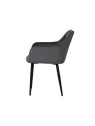 Lot de 4 MARIO Fauteuil en Velours Capitonné au Style Contemporain ...