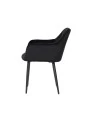 Lot de 4 MARIO Fauteuil en Velours Capitonné au Style Contemporain ...