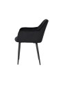 Lot de 4 MARIO Fauteuil en Velours Capitonné au Style Contemporain ...
