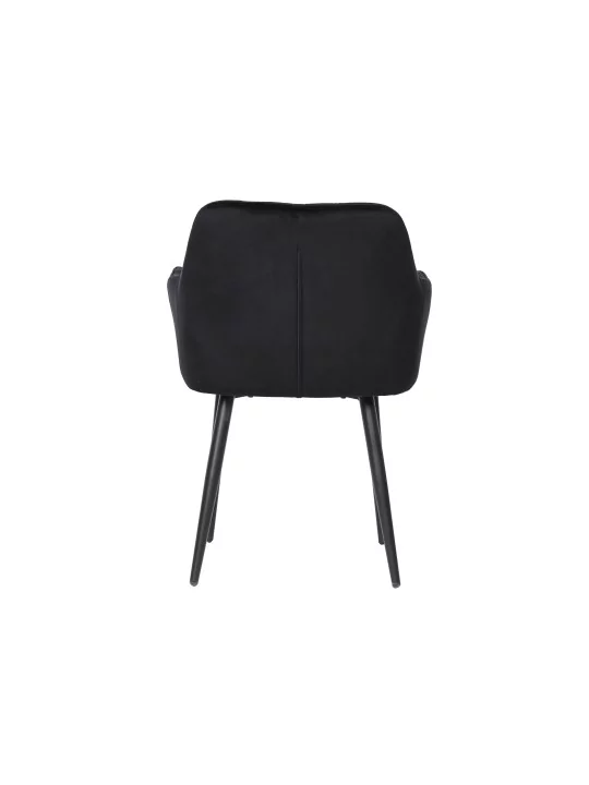 Lot de 4 MARIO Fauteuil en Velours Capitonné au Style Contemporain ...