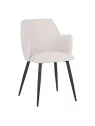 Lot de 4 LANCE Chaise de Salle à Manger Contemporaine avec Accoudoi...