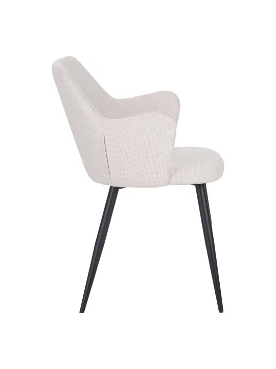 Lot de 4 LANCE Chaise de Salle à Manger Contemporaine avec Accoudoi...