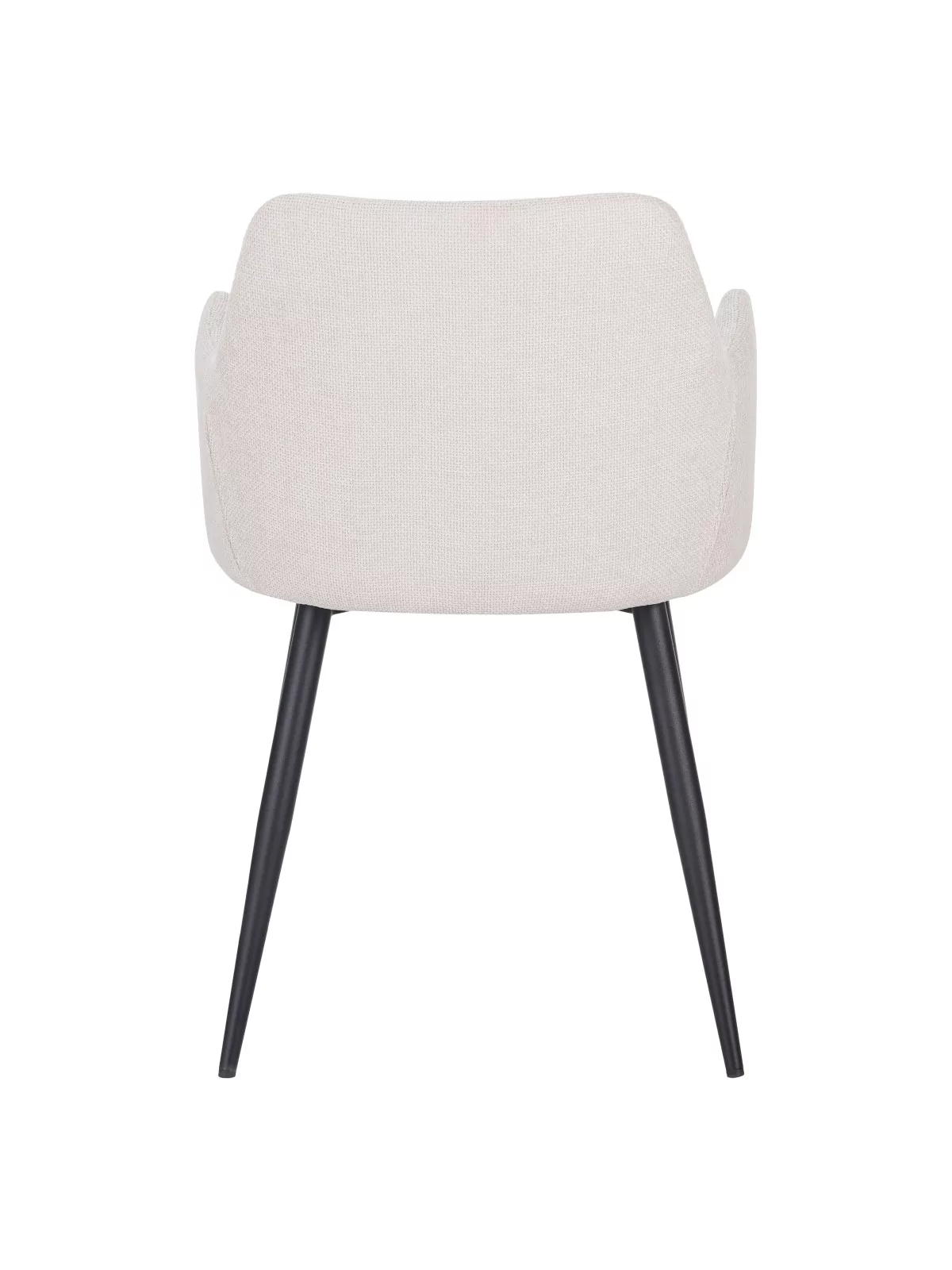 Set of 4 LANCE Contemporary Linen Dining Chair with Armrests