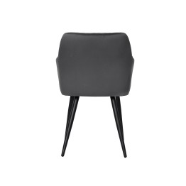 Set of 4 FLINDY Quilted Velvet Dining Chair with Diamond Pattern
