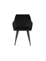 Set of 4 FLINDY Quilted Velvet Dining Chair with Diamond Pattern