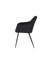 Set of 4 FLINDY Quilted Velvet Dining Chair with Diamond Pattern
