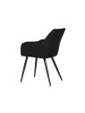 Set of 4 FLINDY Quilted Velvet Dining Chair with Diamond Pattern