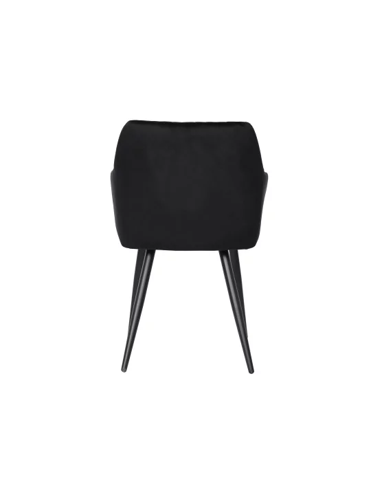Set of 4 FLINDY Quilted Velvet Dining Chair with Diamond Pattern