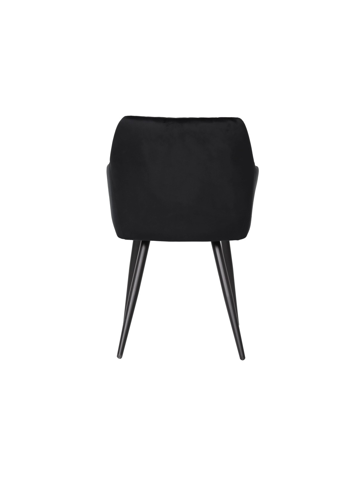 Set of 4 FLINDY Quilted Velvet Dining Chair with Diamond Pattern