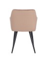 Set of 4 FLINDY Quilted Velvet Dining Chair with Diamond Pattern
