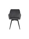 Set of 4 CARLO-SWISwivel Quilted Velvet Dining Chair with Diamond P...