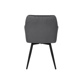 Set of 4 CARLO-SWISwivel Quilted Velvet Dining Chair with Diamond P...