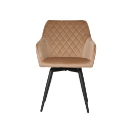 Lot de 4 CARLO-SWI Chaise de Salle à Manger Pivotante en Velours Ma...