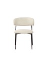 Lot de 4 KELLY Chaise de Salle à Manger Minimaliste en Tissu Bouclé...
