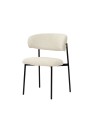 Lot de 4 KELLY Chaise de Salle à Manger Minimaliste en Tissu Bouclé...