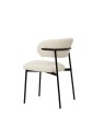 Lot de 4 KELLY Chaise de Salle à Manger Minimaliste en Tissu Bouclé...