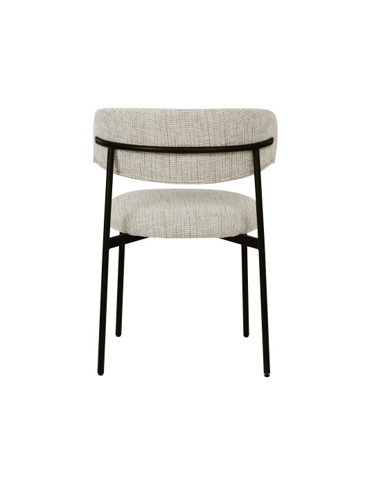 Lot de 4 KELLY Chaise de Salle à Manger Minimaliste en Tissu Bouclé...