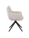 Set of 4 SELINA Modern 360° Swivel Accent Chair with Spider Base