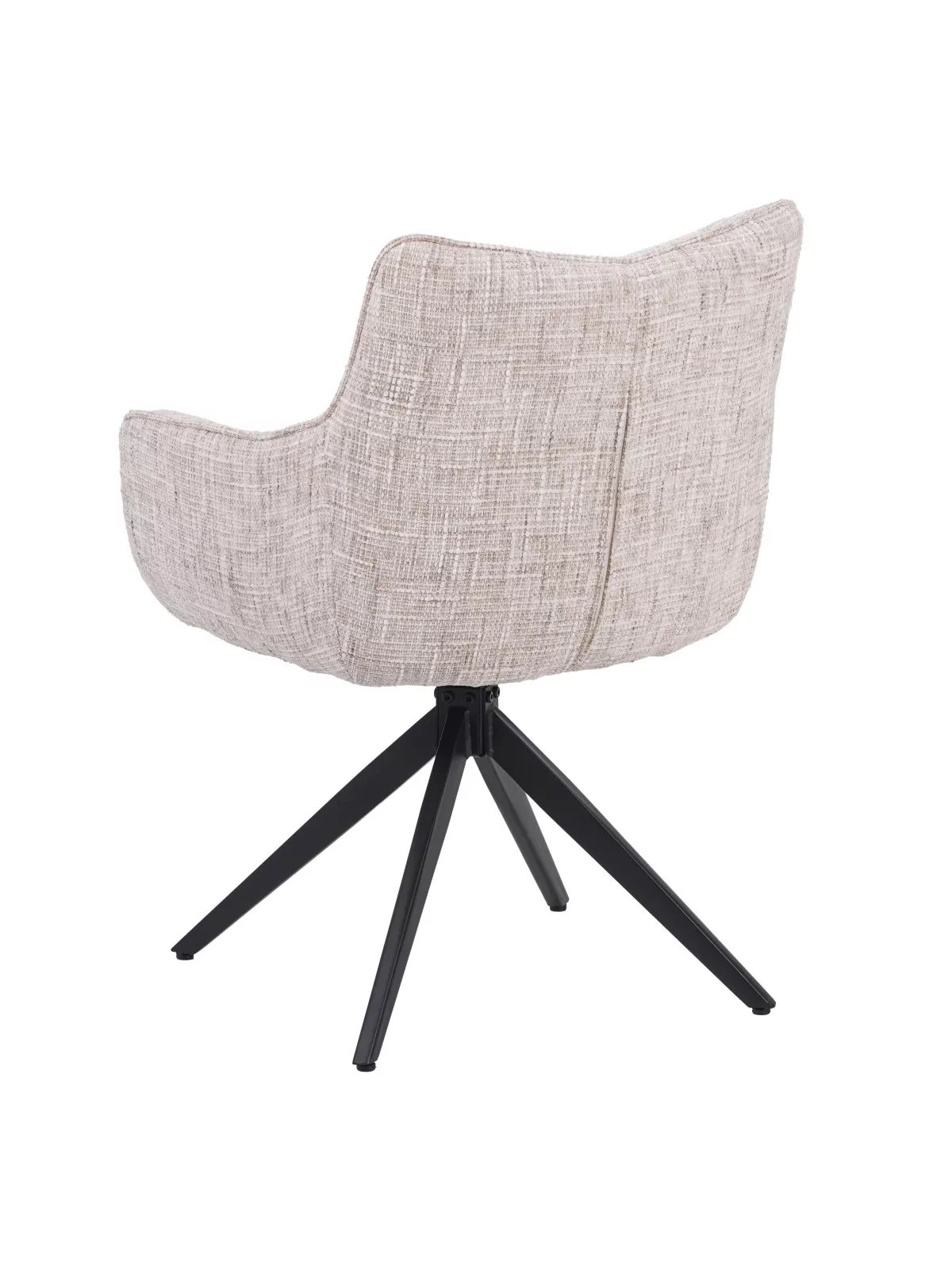 Set of 4 SELINA Modern 360° Swivel Accent Chair with Spider Base