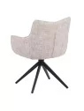 Set of 4 SELINA Modern 360° Swivel Accent Chair with Spider Base