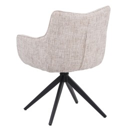 Set of 4 SELINA Modern 360° Swivel Accent Chair with Spider Base