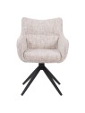 Lot de 4 SELINA Fauteuil Pivotant Moderne à 360° avec Base Araignée...