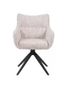 Set of 4 SELINA Modern 360° Swivel Accent Chair with Spider Base