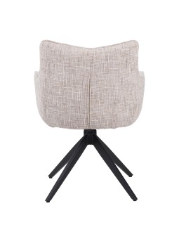 Set of 4 SELINA Modern 360° Swivel Accent Chair with Spider Base