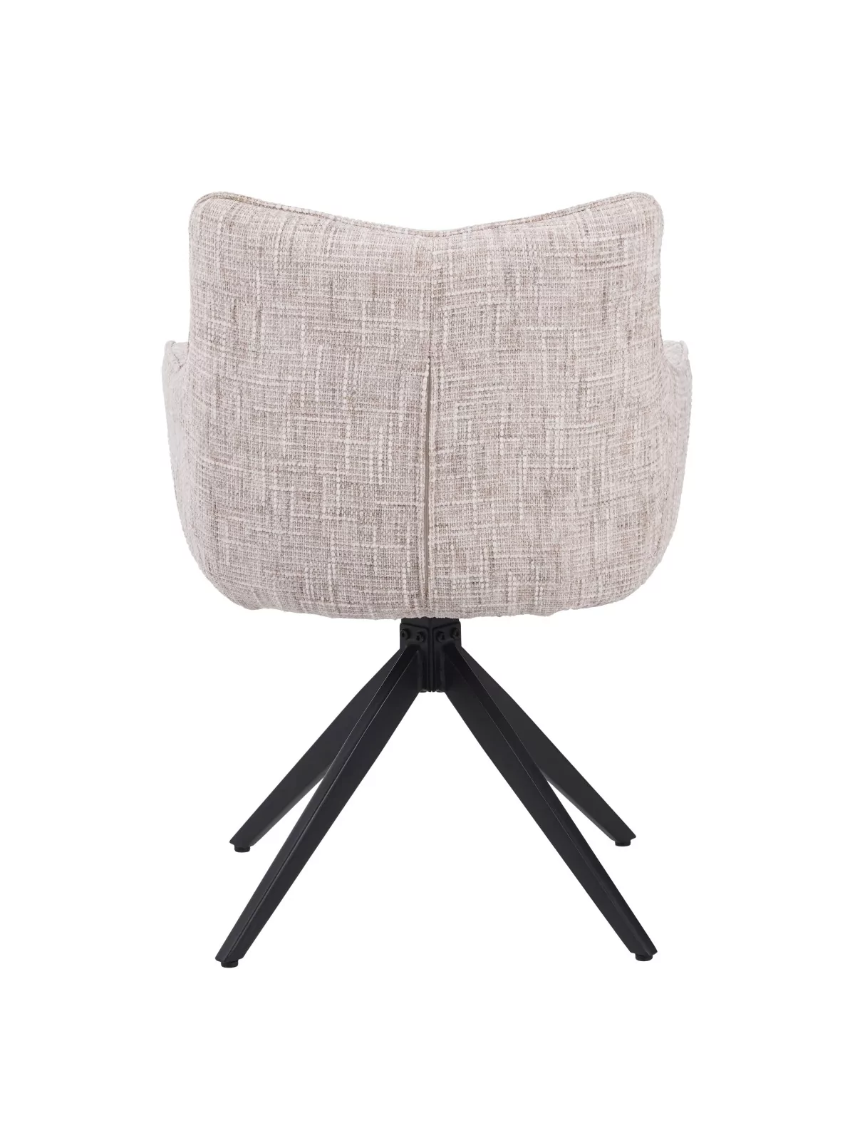 Set of 4 SELINA Modern 360° Swivel Accent Chair with Spider Base