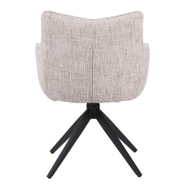 Set of 4 SELINA Modern 360° Swivel Accent Chair with Spider Base
