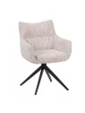 Set of 4 SELINA Modern 360° Swivel Accent Chair with Spider Base