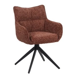 Lot de 4 SELINA Fauteuil Pivotant Moderne à 360° avec Base Araignée...